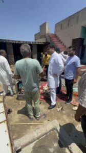 Neeraj Kundan visiting Raju Panch