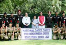 Raksha Rajya Mantri Shri Sanjay Seth met with the National Cadet Corps