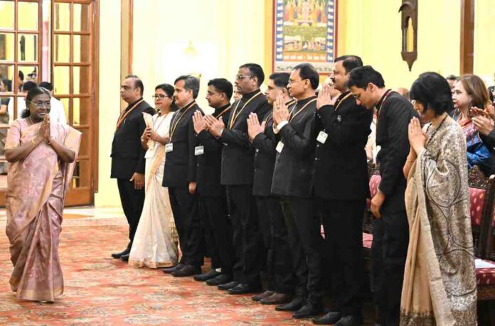 Smt Droupadi Murmu at Rashtrapati Bhavan Smt Droupadi Murmu at Rashtrapati Bhavan