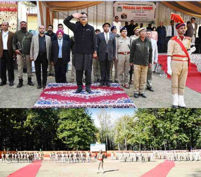 passing-out parade of 152 newly trained forest guards