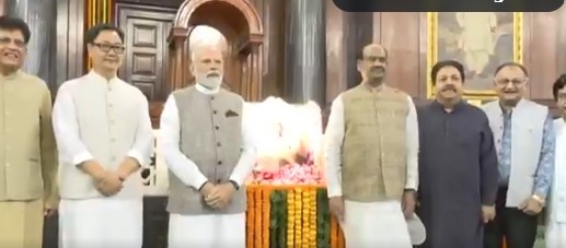 Om Birla along with PM Om Birla along with PM