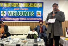 Minister Satish Sharma Announces ₹11 Lakh CDF Support for Bharat Scouts and Guides, J&K Satish Sharma