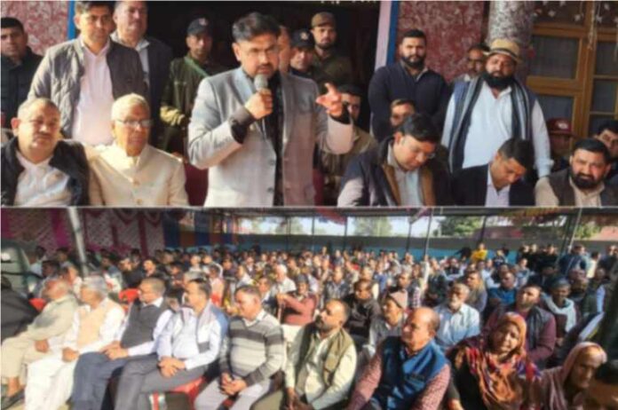 Satish Sharma Chairs Public Grievances Camp at Khour, Calls