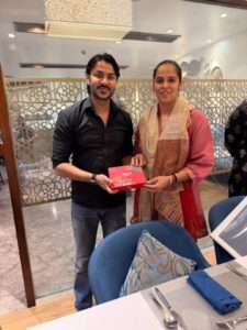 Sahil Aggarwal Meets Saina Nehwal