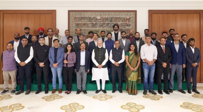 PM Modi meets young space entrepreneurs