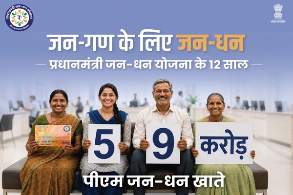 Pradhan Mantri Jan Dhan Yojana completes 12 years Pradhan Mantri Jan Dhan Yojana completes 12 years