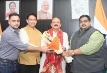 Ashish Sood, Delhi Minister, Meets BJP J&K Leaders Ajay, Ishant, Varun; Focus on Organisation & Student Support