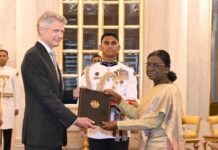President Droupadi Murmu Receives Credentials from Ambassadors of Germany and Sweden President Droupadi Murmu