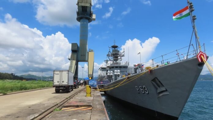 Indian Navy ships Sahyadri and Kulish Indian Navy ships Sahyadri and Kulish