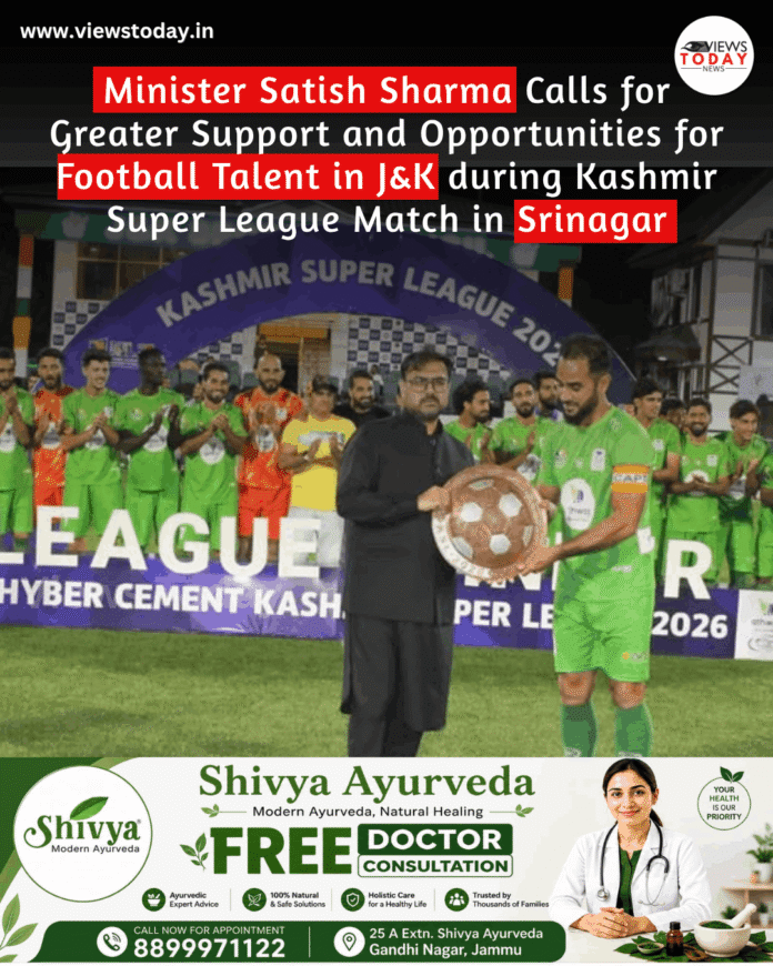 Minister Satish Sharma in Kashmir Super League 2026 Minister Satish Sharma in Kashmir Super League 2026