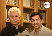 BCCI President Mithun Manhas Meets Lieutenant Governor Manoj Sinha Mithun Manhas Manoj Sinha meeting