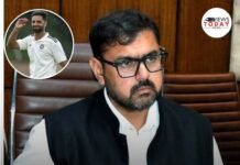 Minister Satish Sharma Congratulates Auqib Nabi on India ODI Debut, Calls It Proud Moment for J&K Minister Satish Sharma