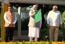 PM Modi Pays Floral Tribute to Sardar Vallabhbhai Patel at Statue of Unity on 151st Birth Anniversary PM Modi tribute to Sardar Patel