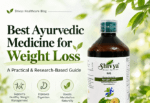 Best Ayurvedic medicine for weight loss featuring Shivya Weight Loss RAS with Garcinia Cambogia and Shudh Guggul Shivya Weight Loss RAS