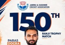 Paras Dogra Joins Elite List with 150 Ranji Trophy Matches, Becomes Second Player After Wasim Jaffer Paras Dogra 150 Ranji Trophy matches