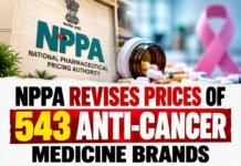 NPPA Revises MRPs of 543 Anti-Cancer Medicine Brands, New Prices Effective November 9 NPPA anti-cancer medicine price revision